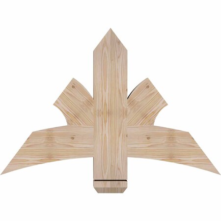Ekena Millwork Davenport Smooth Timber Gable Bracket, Douglas Fir, 36"W x 24"H x 3 1/2"D x 5 1/2"F, 16/12 Pitch GBW036X24X0406DAV00SDF